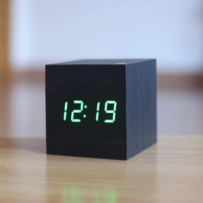 Stylish Wooden LED Clock