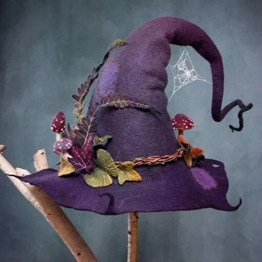 Spooky Black Witch Costume Hats - Hehif