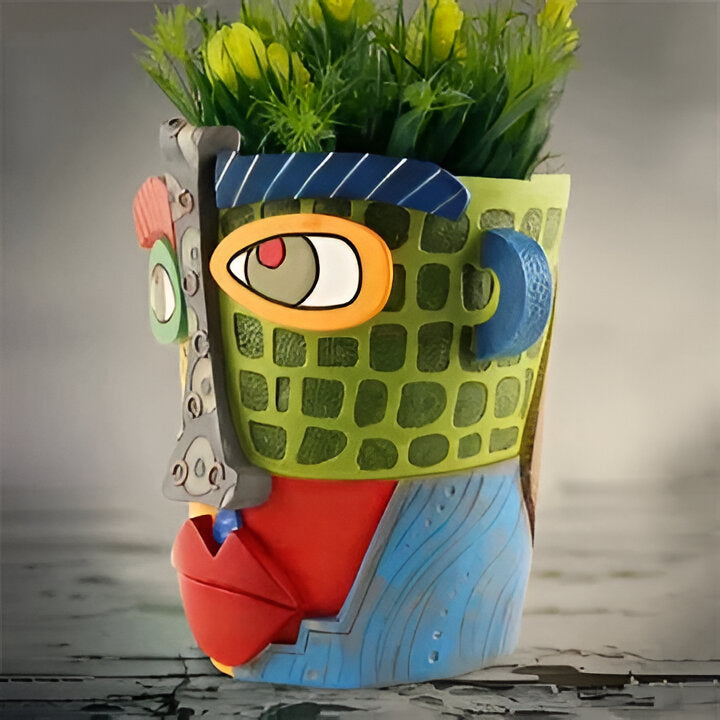 Unique Artistic Ceramic Floral Planter