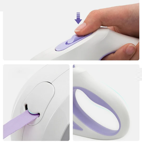 Bright Adjustable Dog Leash with LED Light