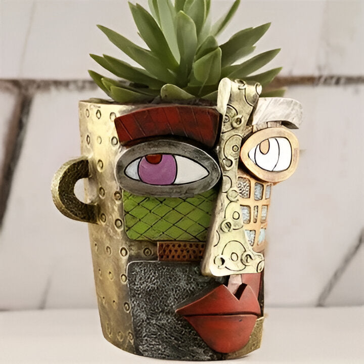 Unique Artistic Ceramic Floral Planter
