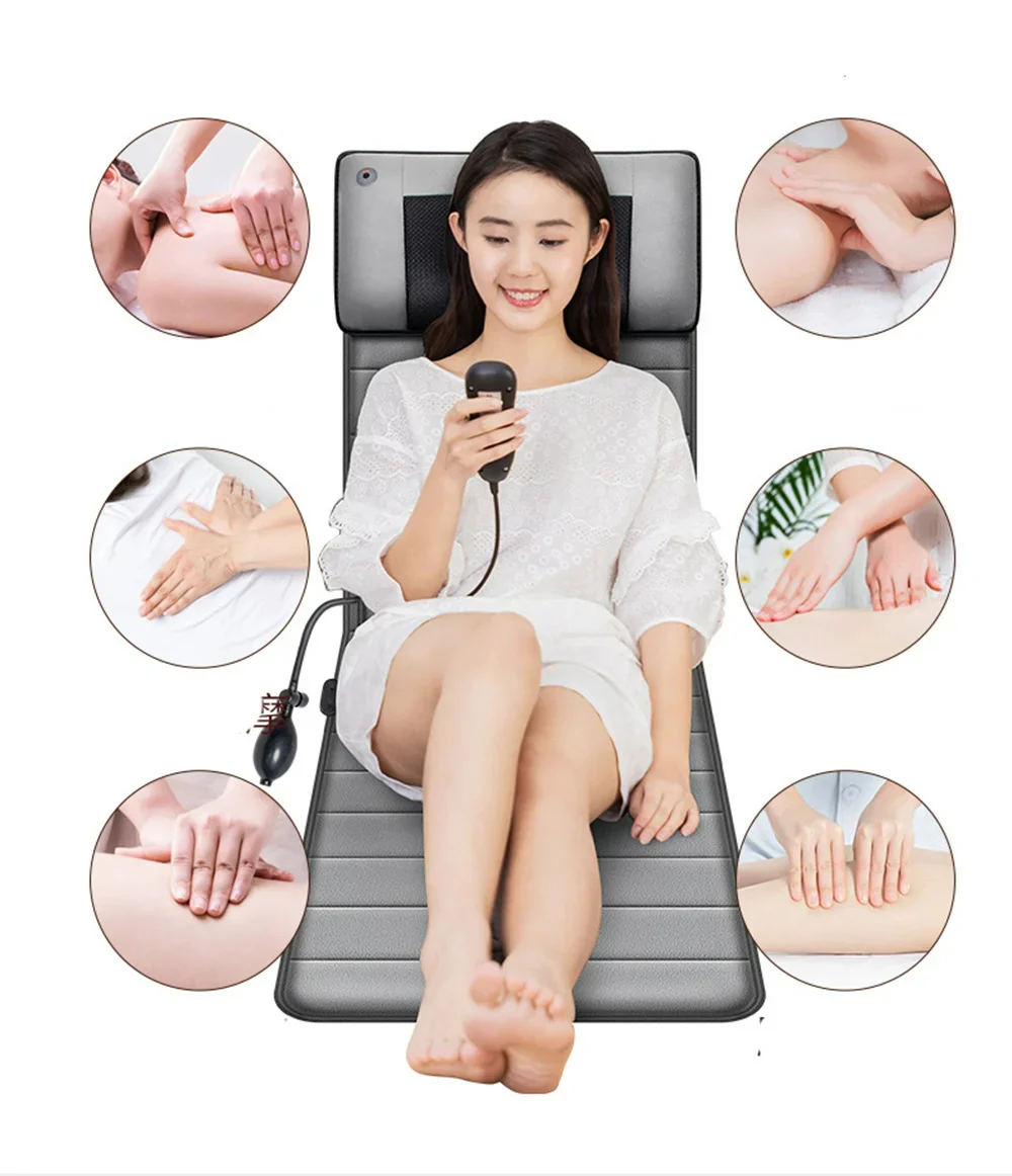 Relaxing Electric Massage Mat with Heat for Back Pain Relief