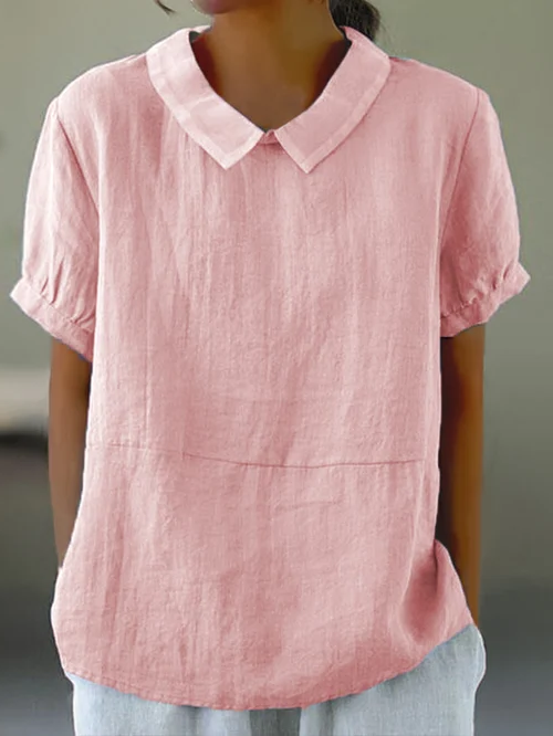 Classic Natural Fiber Blouse