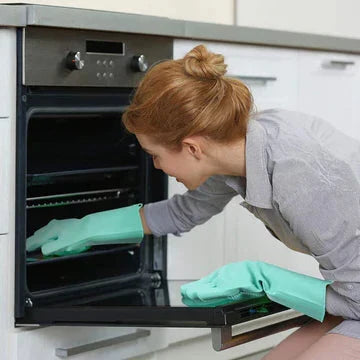 Flexible Rubber Dish Gloves - Durable Kitchen Gloves