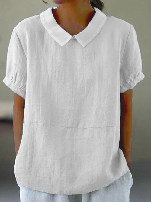 Classic Natural Fiber Blouse