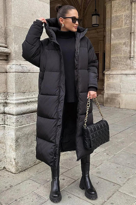 Tall Quilted Parka Coat, Warm and Stylish - Hehif