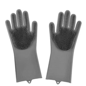 Flexible Rubber Dish Gloves - Durable Kitchen Gloves