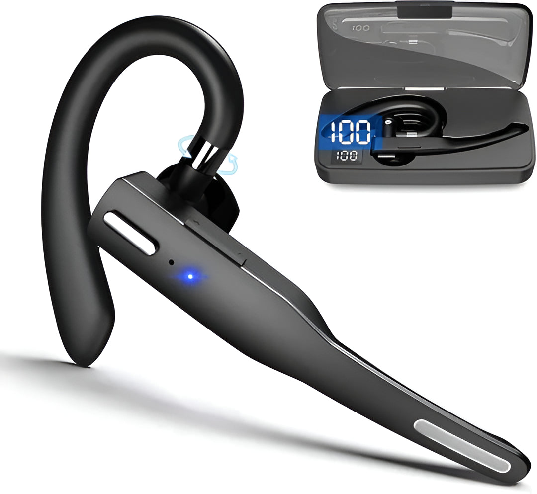 Wireless Bluetooth Trucker Headset with Dual Mics - Hehif