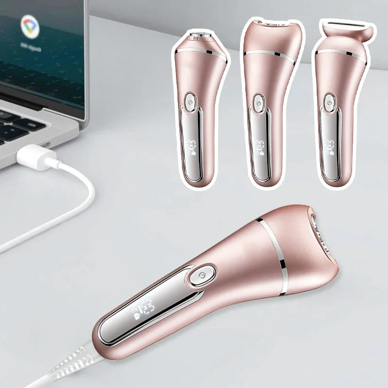 Rechargeable 3-in-1 Lady Shaver Kit