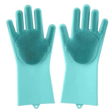 Flexible Rubber Dish Gloves - Durable Kitchen Gloves - Hehif