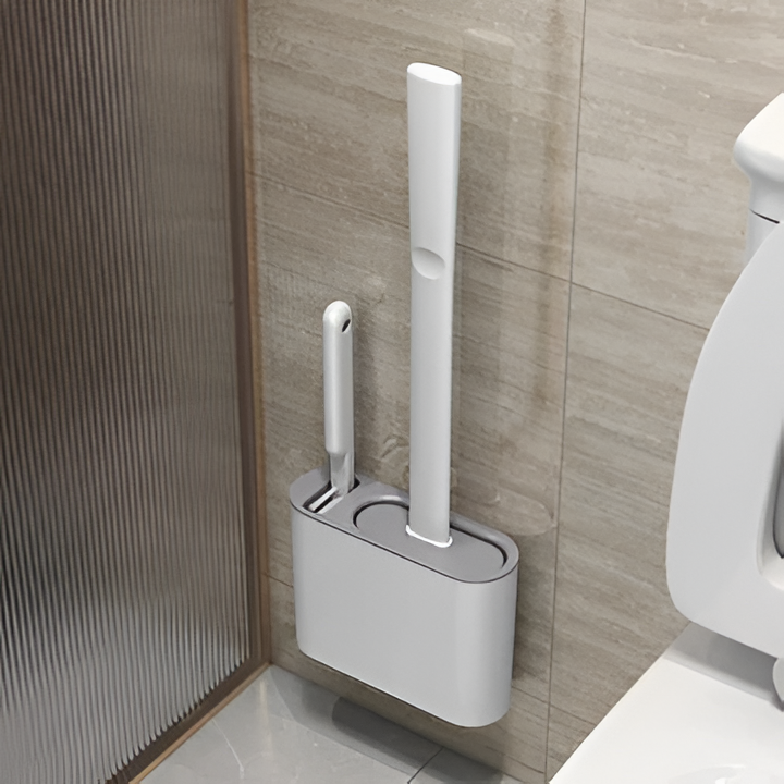 Compact Toilet Brush and Plunger Combo Set - Hehif