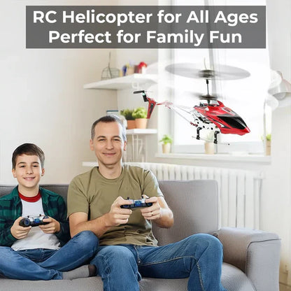 Red Durable Small RC Helicopter with Gyro