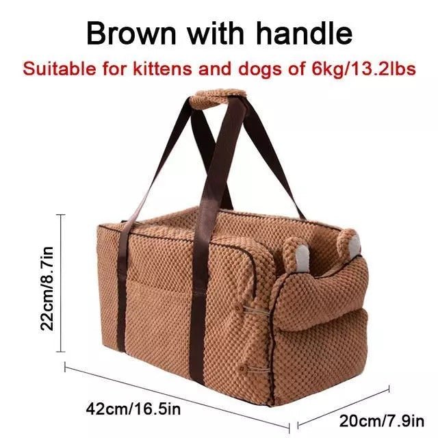 Portable Pet Carrier Car Seat Booster