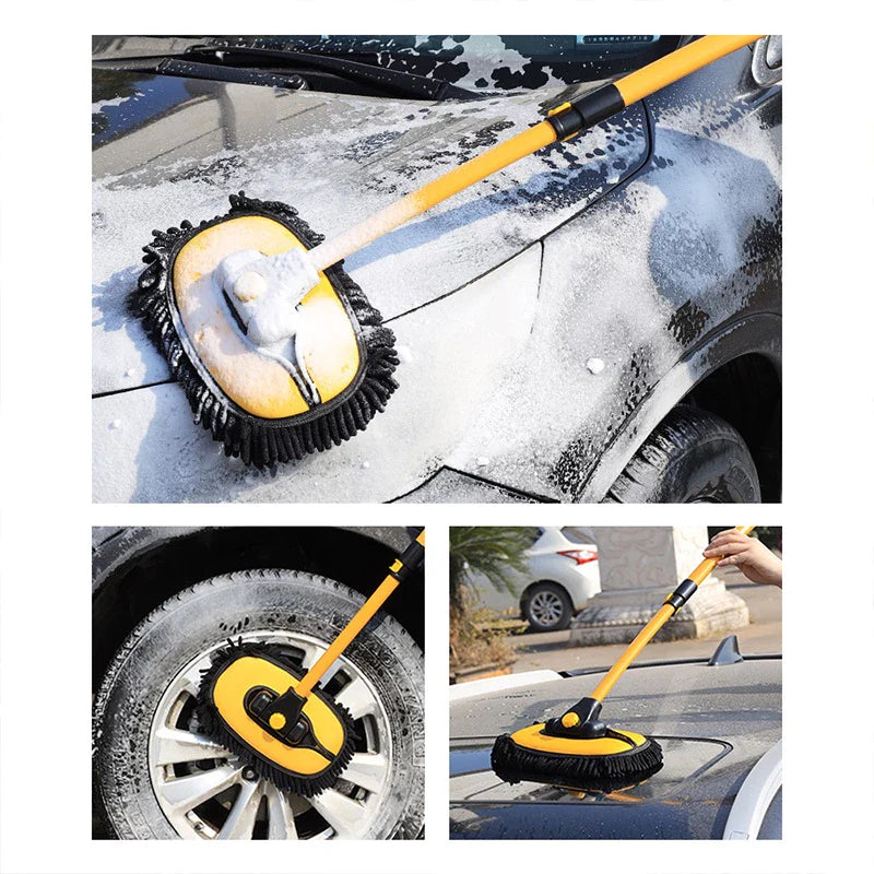 Soft Car Cleaning Mop with Extendable Handle