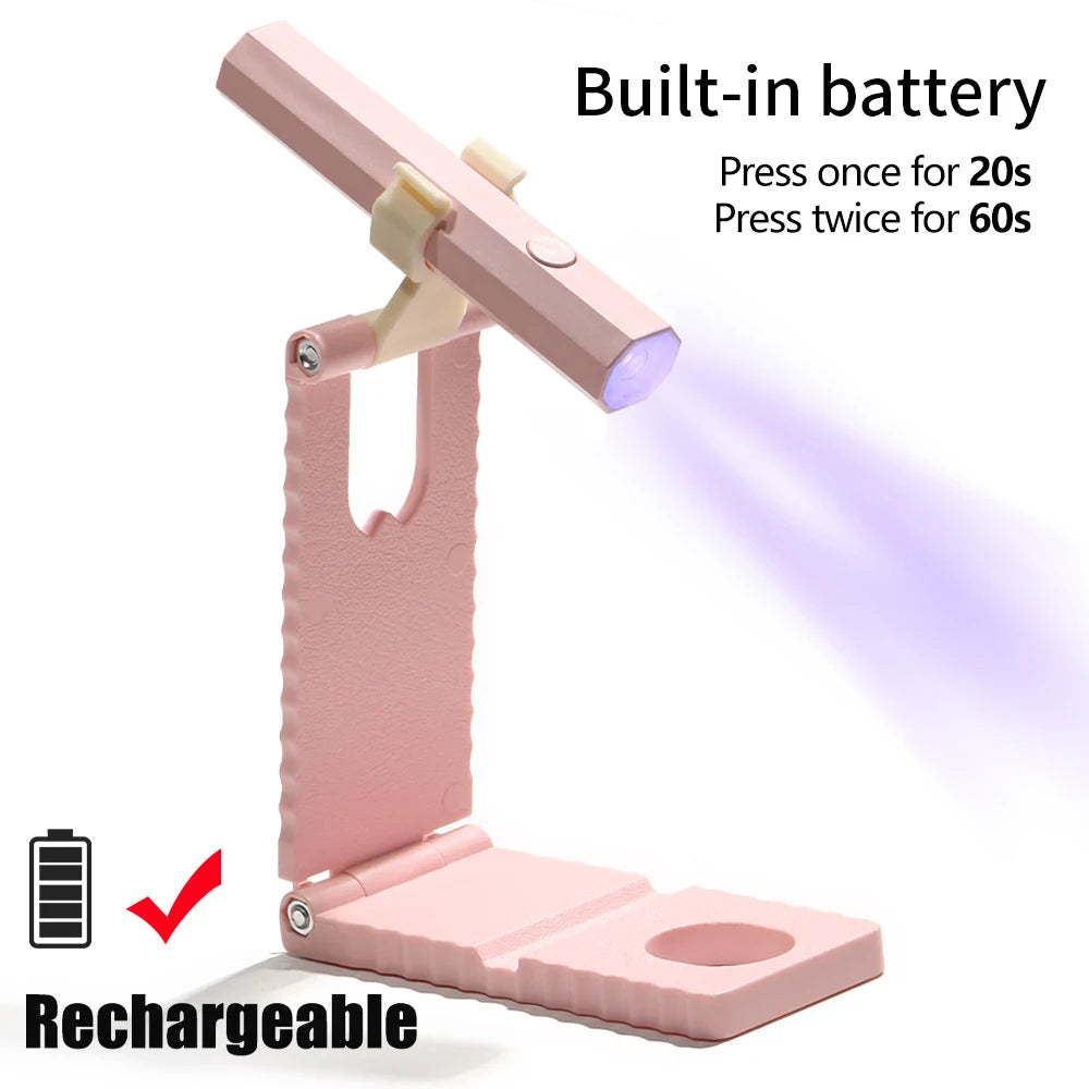 Compact UV Nail Light with Travel Case