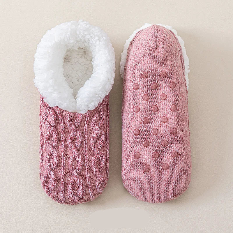 Warm Fuzzy Grip Socks for Cold Weather