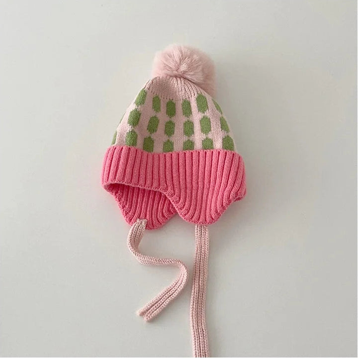 Warm Kids Winter Earflap Beanie Cap