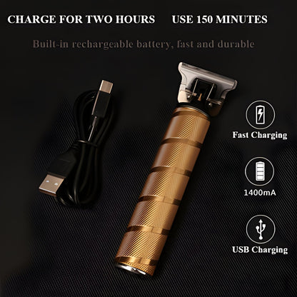Premium Men's Cordless Gold Hair Trimmers Set