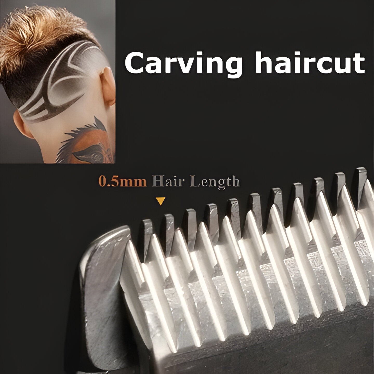 Premium Men's Cordless Gold Hair Trimmers Set