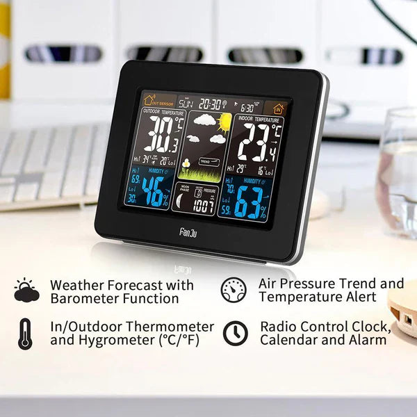 Wireless Home Weather Forecast Station Indoor Outdoor Monitor