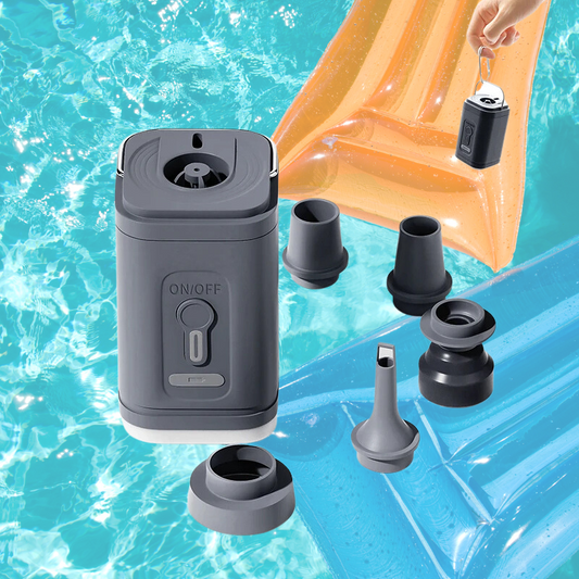 Compact Air Compressor for Pool Toys and Rafts - Hehif