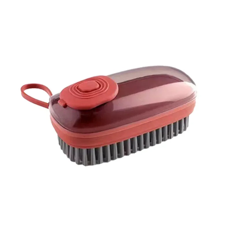 Easy Clean Brush with Built-in Soap Dispenser