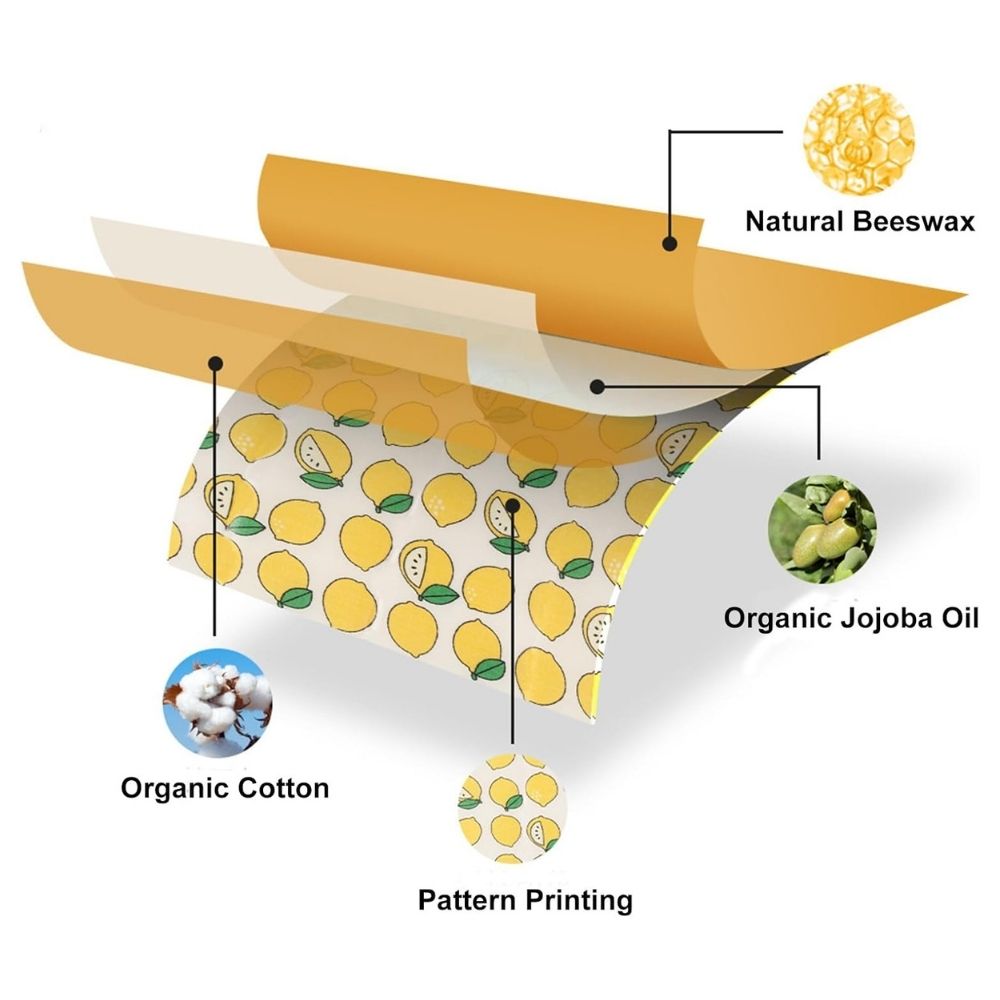 Eco Friendly Reusable Food Wraps 3 Pack