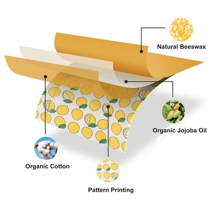 Eco Friendly Reusable Food Wraps 3 Pack