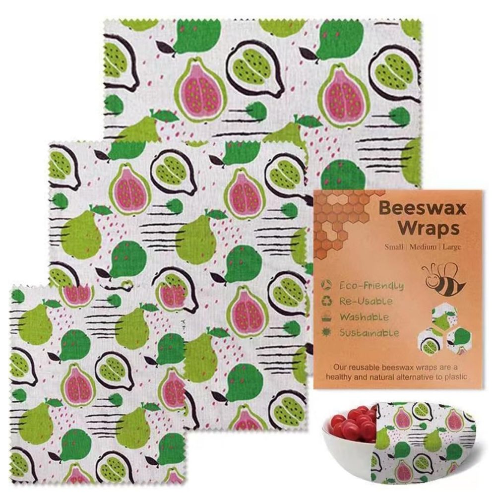 Eco Friendly Reusable Food Wraps 3 Pack
