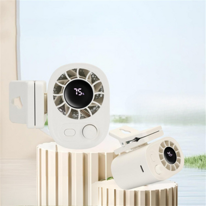 Compact Car Air Fan - 360° Adjustable Rechargeable Clip Fan