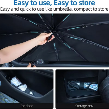 Car Sun Shade - Portable UV Blocking Window Visor