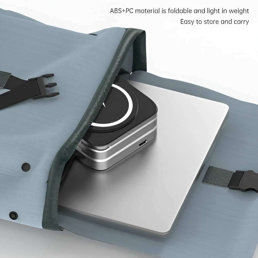 Compact 3-in-1 Wireless Charging Pad for Phone & Earbuds