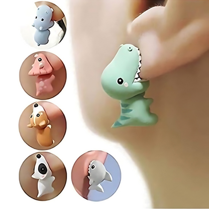 Fun Animal Shaped Clay Earrings - 1 Pair