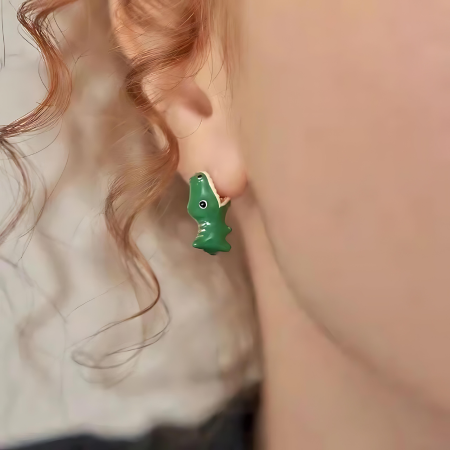 Fun Animal Shaped Clay Earrings - 1 Pair