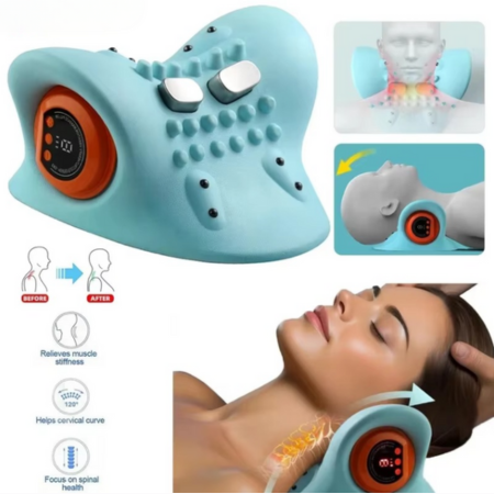 Heated Neck Massager - Relief for Sore Muscles with Pulse Therapy