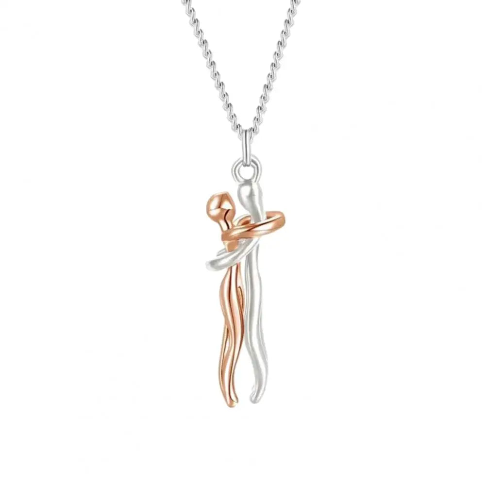 Lovely Heart Couple Pendant Necklace