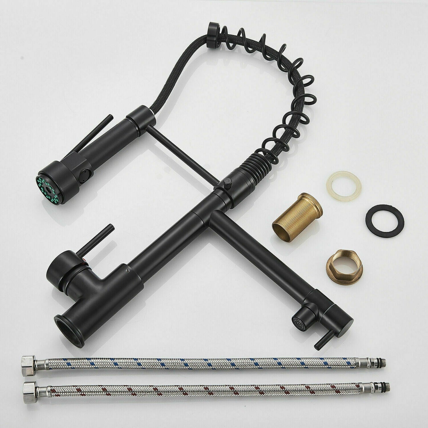 Sleek Black Kitchen Faucet Spray Nozzle