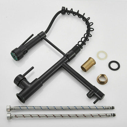Sleek Black Kitchen Faucet Spray Nozzle