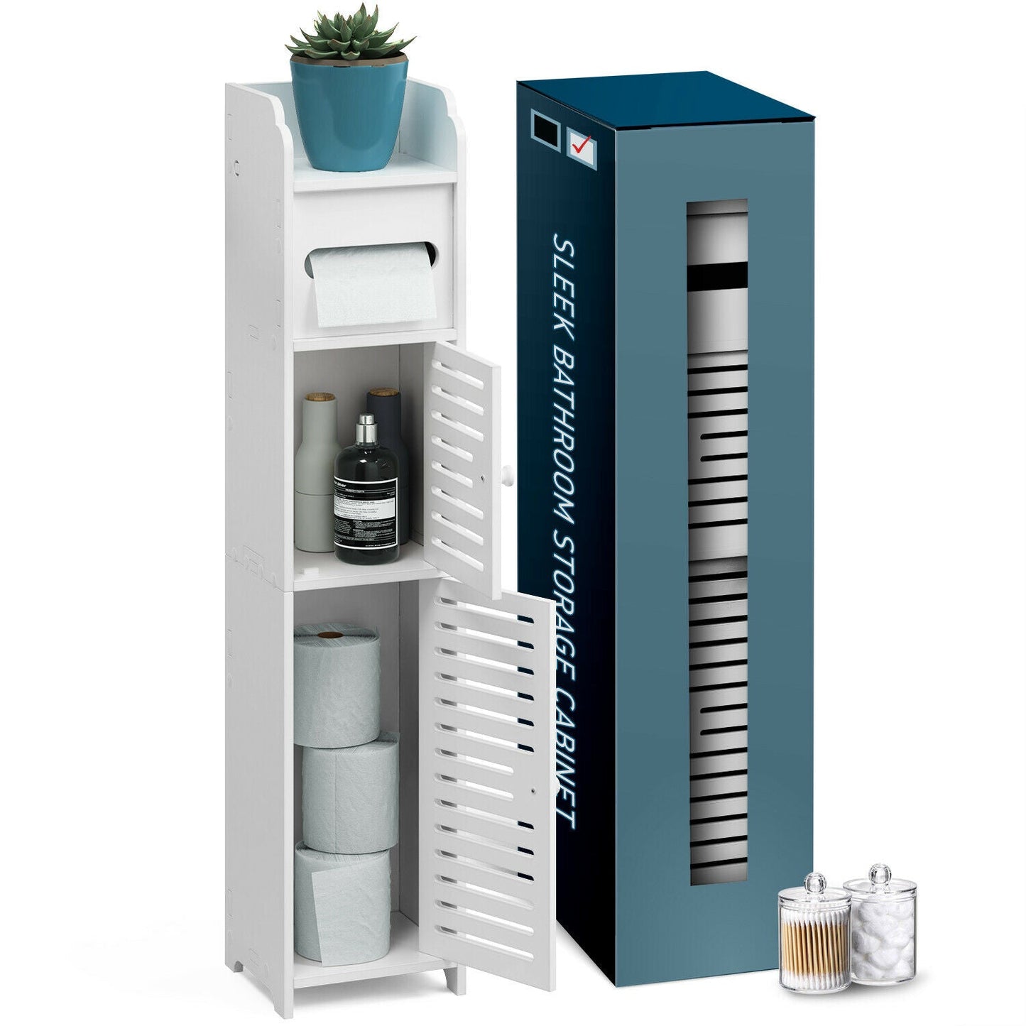 Tall Bathroom Storage Cupboard