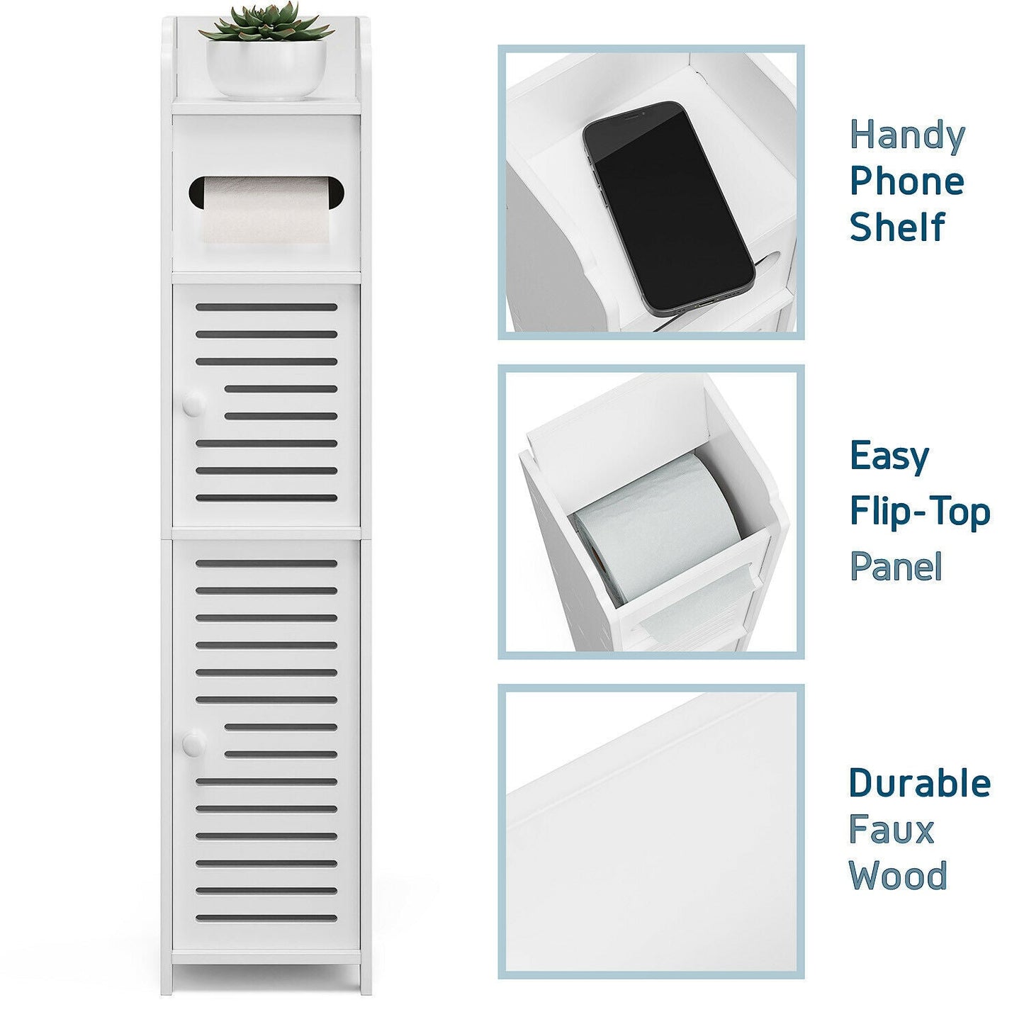 Tall Bathroom Storage Cupboard