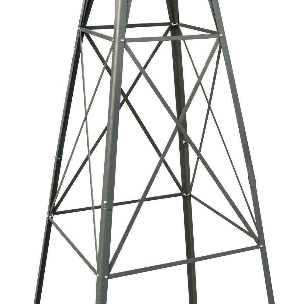 Large 8FT Outdoor Metal Windmill Garden Decor