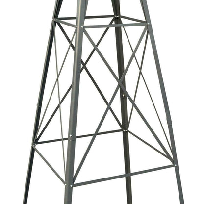 Large 8FT Outdoor Metal Windmill Garden Decor