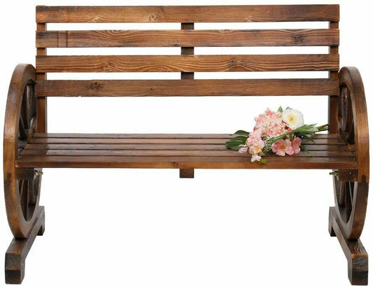 Country Style Two Seater Outdoor Bench - Hehif