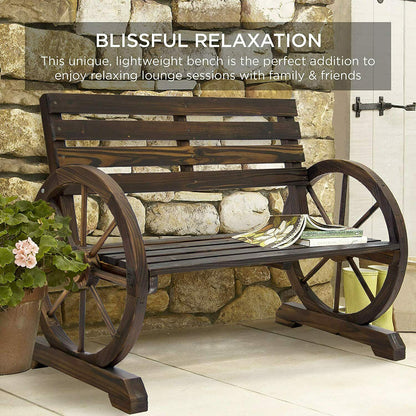 Country Style Two Seater Outdoor Bench