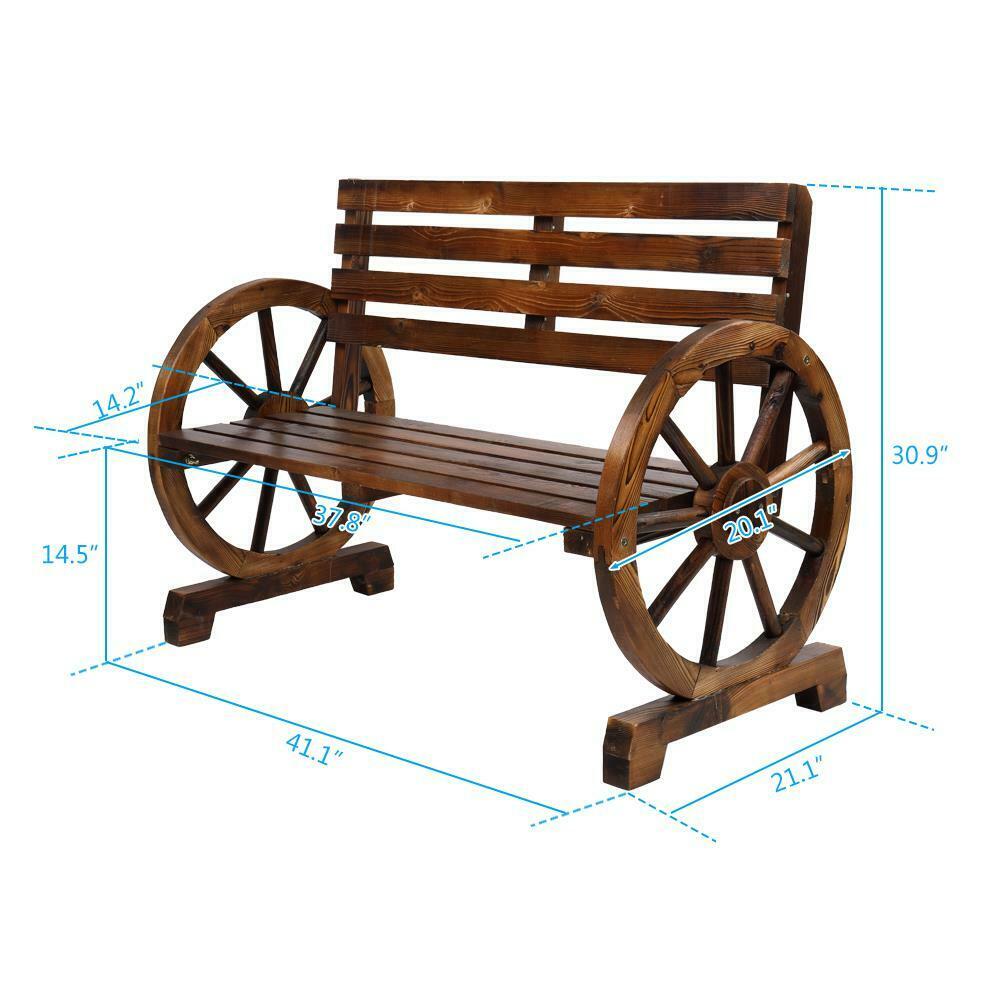 Country Style Two Seater Outdoor Bench