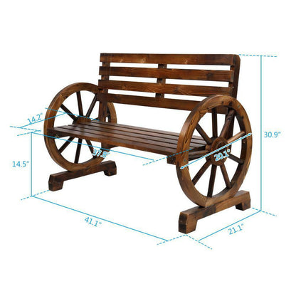 Country Style Two Seater Outdoor Bench