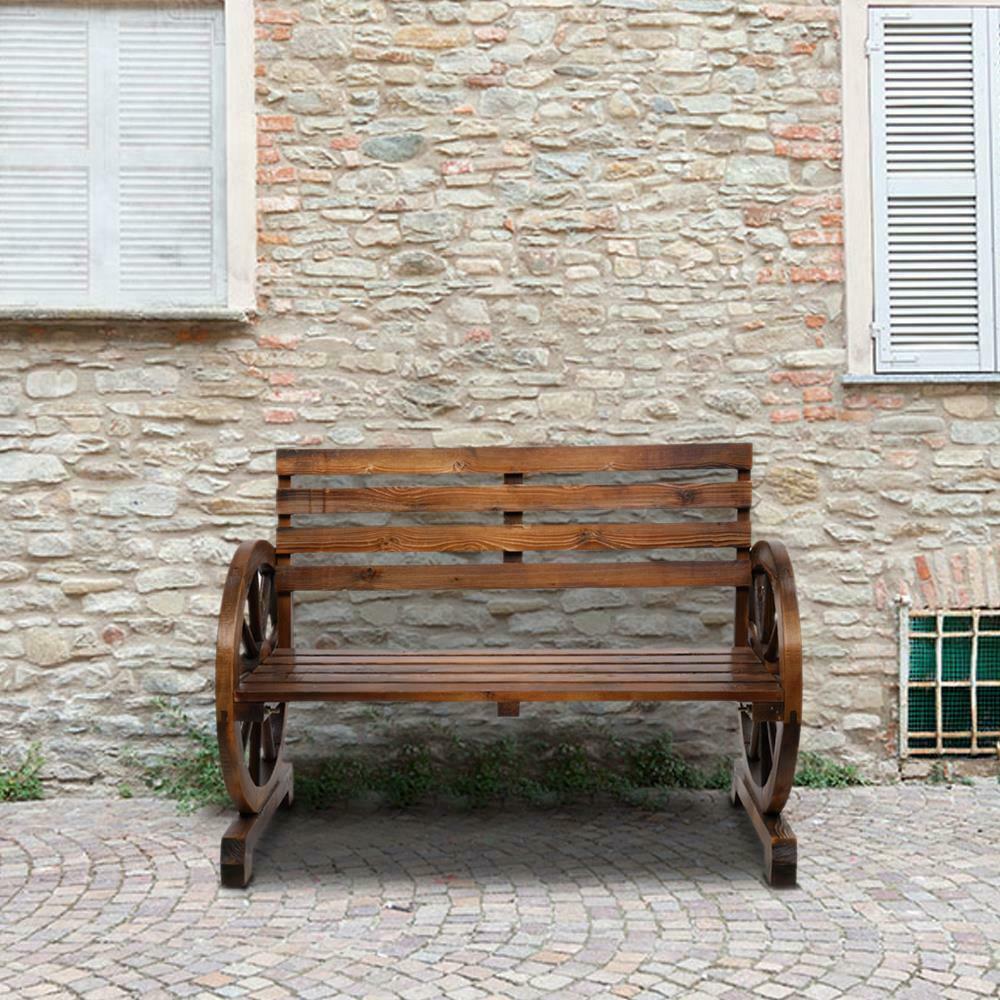 Country Style Two Seater Outdoor Bench