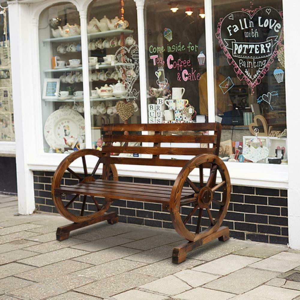 Country Style Two Seater Outdoor Bench
