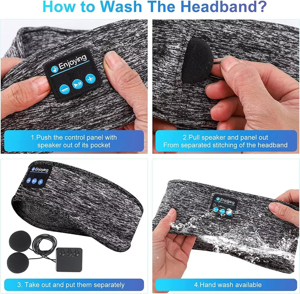 Comfortable Sleep Sports Headband Headphones