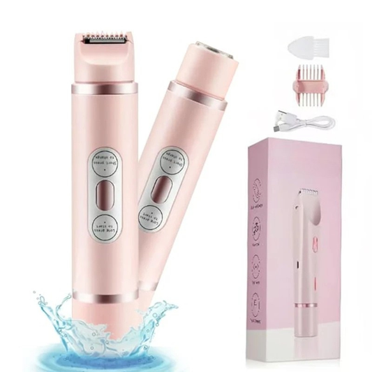 Rechargeable Lady Shaver with Built-in Trimmer - Hehif